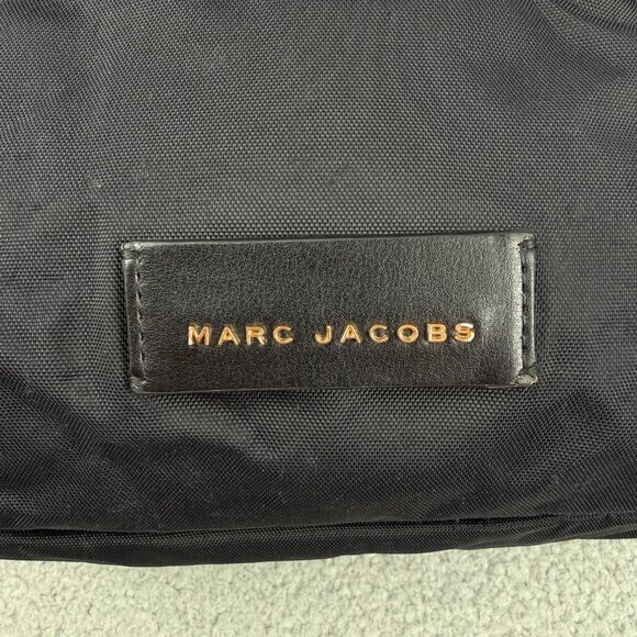 Marc Jacobs Bag Womens Black Varsity Backpack Nylon Book Travel Small Medium 1 - Picture 8 of 12
